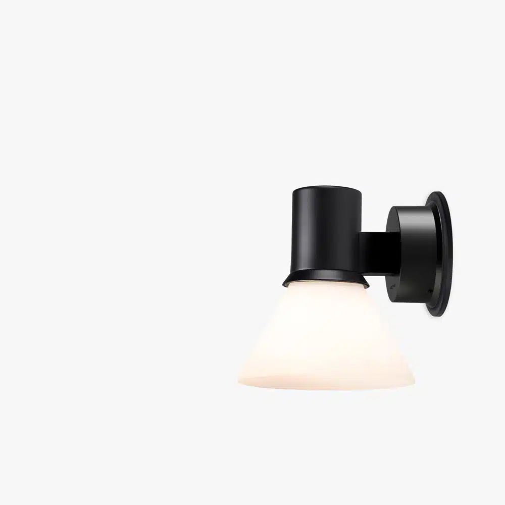 ceramic wall lamps with hand - painted designs for an artistic touchType 80™ W4 Wall Light - Opal Glass
