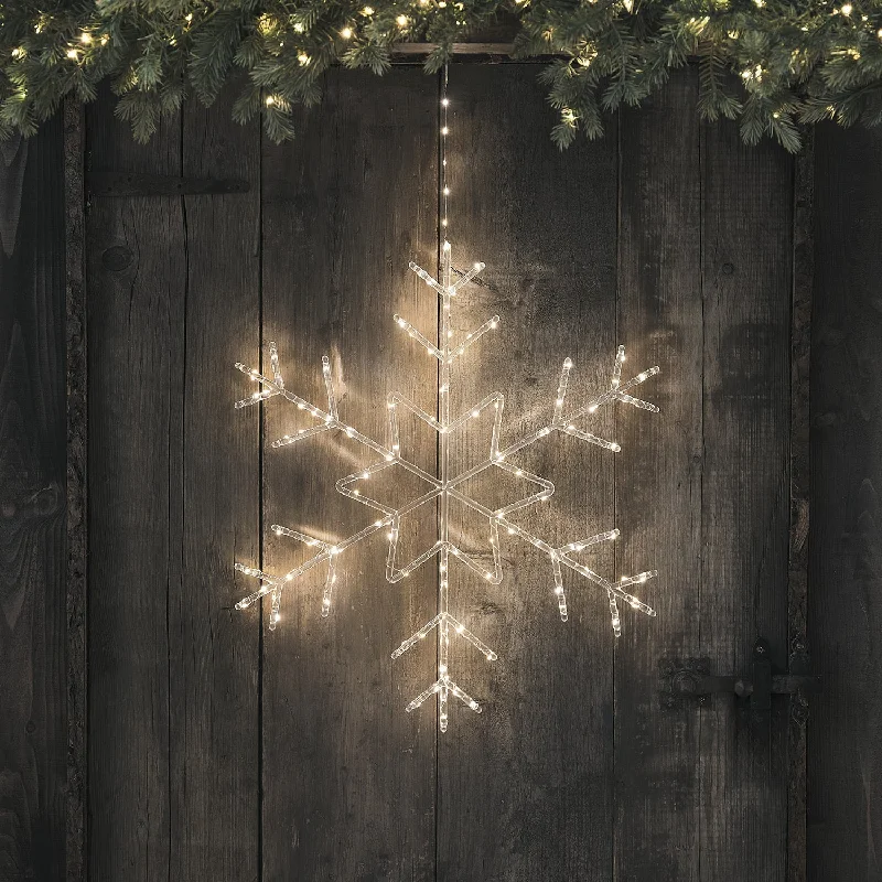 String Lights for Seasonal Decorations (Spring, Fall, etc.)60cm Acrylic Snowflake Silhouette Micro LED Hanging Light