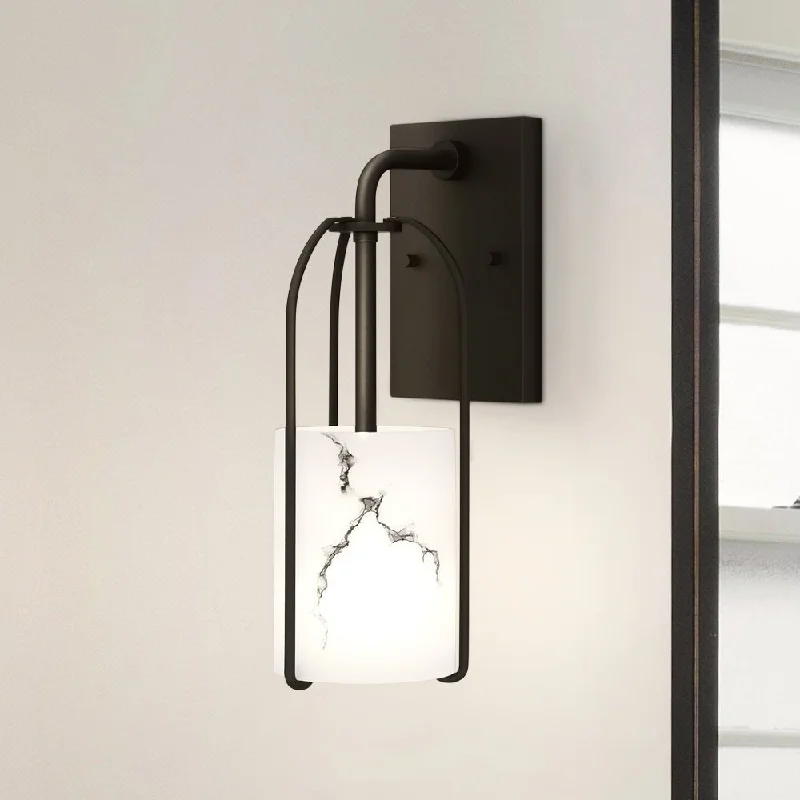 Color - Tunable Industrial Lighting for Special ApplicationsUQL5352 Transitional Indoor Wall Sconce, 13.5''H x 4.5''W x 6.5''D, Matte Black Finish, Kempten Collection Color - Tunable Industrial Lighting for Special ApplicationsUQL5352 Transitional Indoor Wall Sconce, 13.5''H x 4.5''W x 6.5''D, Matte Black Finish, Kempten Collection