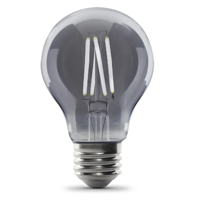 E26 Edison light bulbs with warm glow4W (25W Replacement) AT19 E26 Dimmable Straight Filament Smoke Glass Vintage Edison LED Light Bulb, Daylight E26 Edison light bulbs with warm glow4W (25W Replacement) AT19 E26 Dimmable Straight Filament Smoke Glass Vintage Edison LED Light Bulb, Daylight