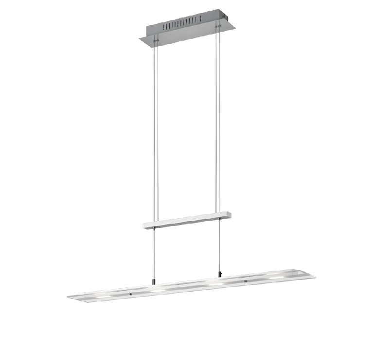 Milos LED Linear Pendant - Nickel/Black