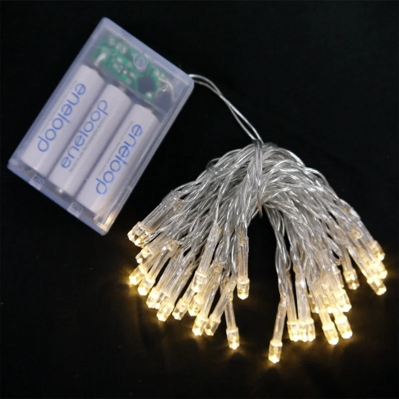 String Lights for Outdoor Dining Areas30 LED Warm White Mini String Lights, 10.8 FT Clear Cord, Battery Operated Powered String Lights for Outdoor Dining Areas30 LED Warm White Mini String Lights, 10.8 FT Clear Cord, Battery Operated Powered