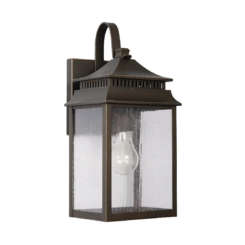 Recessed lights for entryways to make a good first impressionSutter Creek 1-Light Outdoor Wall Lantern in Oiled Bronze Recessed lights for entryways to make a good first impressionSutter Creek 1-Light Outdoor Wall Lantern in Oiled Bronze