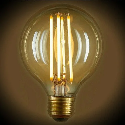 Low wattage Edison light bulbs for ambianceLED Filament Edison Globe G25 Light Bulb - 4.5 Watt - Amber - 2200K Low wattage Edison light bulbs for ambianceLED Filament Edison Globe G25 Light Bulb - 4.5 Watt - Amber - 2200K