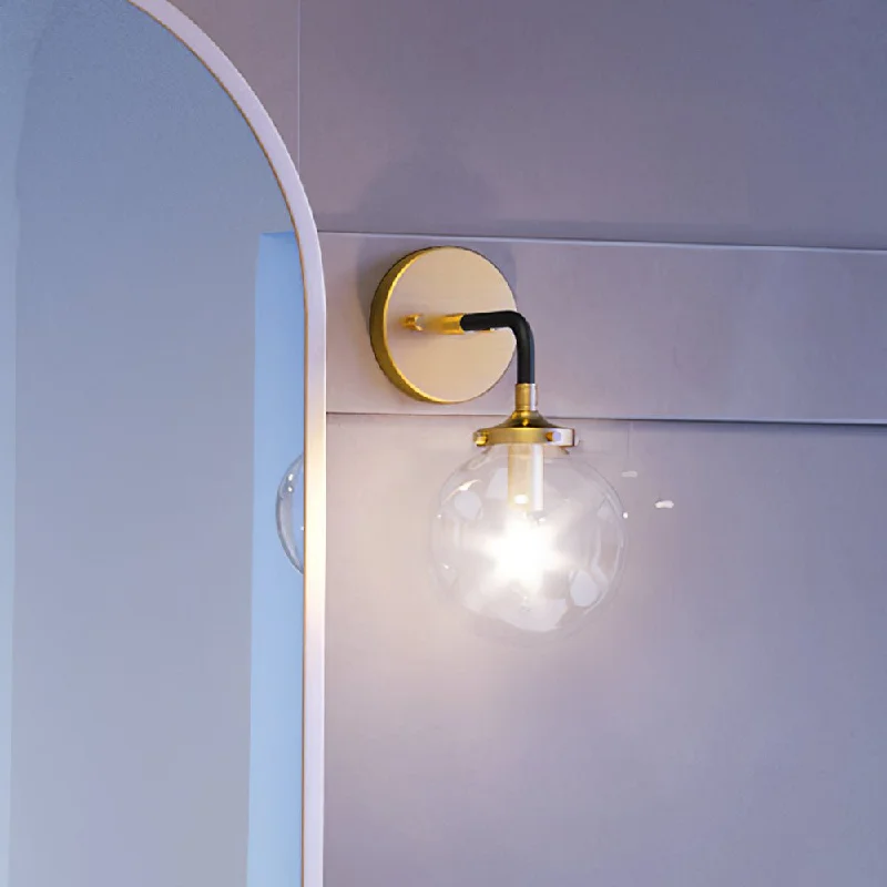 Explosion - Proof Industrial Lighting for Hazardous LocationsUEX2700 Modern Wall Sconce 12''H x 6''W, Antique Gold & Matte Black Finish, Lakewood Collection Explosion - Proof Industrial Lighting for Hazardous LocationsUEX2700 Modern Wall Sconce 12''H x 6''W, Antique Gold & Matte Black Finish, Lakewood Collection