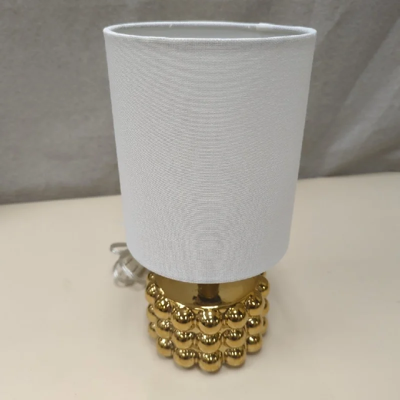 Lava Lamps for Craft Fairs to Enhance the Booth DisplayGOLD BUMPY BASE LAMP