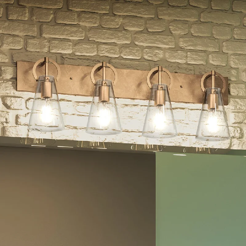 Industrial Lighting for Textile MillsUEX2547 New Traditional Bath Light 10''H x 32''W, Native Brass Finish, Irvine Collection Industrial Lighting for Textile MillsUEX2547 New Traditional Bath Light 10''H x 32''W, Native Brass Finish, Irvine Collection