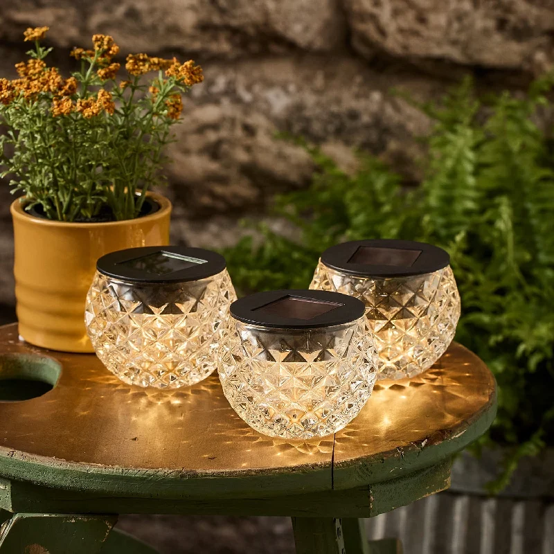 String Lights for Nursery Room Decor3 Warm White Solar Glass Table Lights