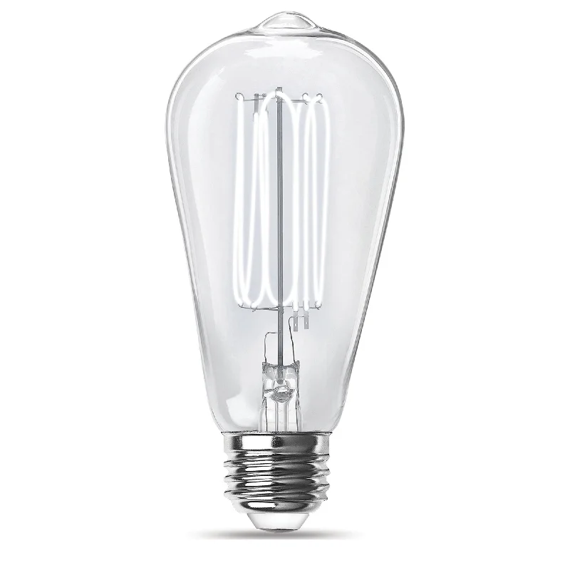 Edison light bulbs for pendant lights3.8W (40W Equivalent) ST19 E26 Dimmable Exposed Thin Filament Clear Glass Vintage Edison LED Light Bulb, Daylight (2-Pack) Edison light bulbs for pendant lights3.8W (40W Equivalent) ST19 E26 Dimmable Exposed Thin Filament Clear Glass Vintage Edison LED Light Bulb, Daylight (2-Pack)