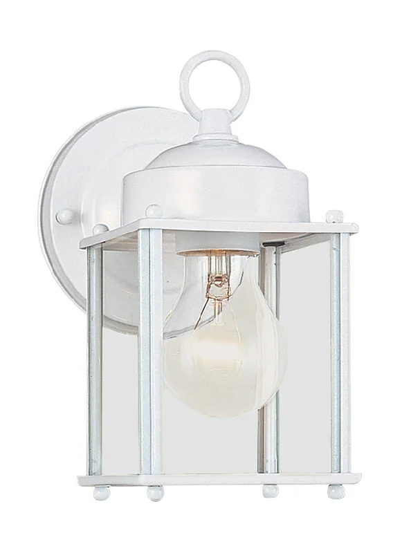 leather wall lamps with a distressed texture for a rugged and stylish lookNew Castle Collection - One Light Outdoor Wall Lantern | Finish: White - 8592-15 leather wall lamps with a distressed texture for a rugged and stylish lookNew Castle Collection - One Light Outdoor Wall Lantern | Finish: White - 8592-15