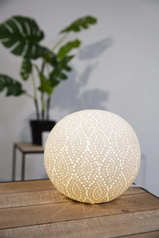 Natural Himalayan Salt Lamps with Soft GlowCeramic Globe Lamp