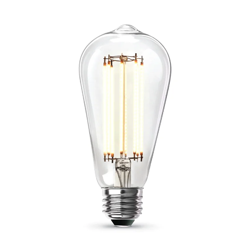UL listed Edison light bulbs8.8W (60W Replacement) ST19 E26 Dimmable Straight Filament Clear Glass Vintage Edison LED Light Bulb, Bright White UL listed Edison light bulbs8.8W (60W Replacement) ST19 E26 Dimmable Straight Filament Clear Glass Vintage Edison LED Light Bulb, Bright White