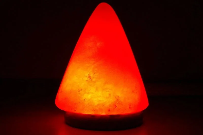 Purple Salt Lamps for a Mysterious AmbianceCone Shaped Salt Lamp