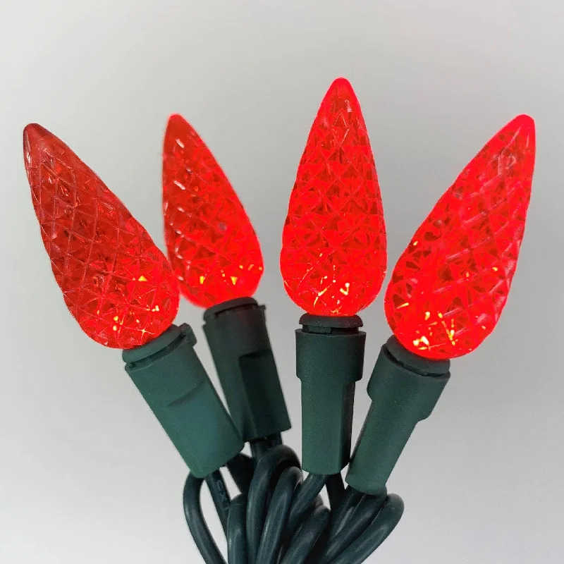 String Lights for Outdoor Dining AreasC9 LED 25 ct. String Lights Red