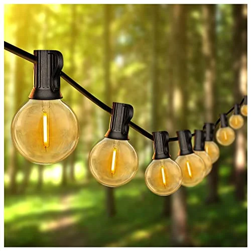 Edison light bulbs with decorative filamentsDAYBETTER 100FT Outdoor String Lights Waterproof, G40 Globe LED Patio Luces with 50 Edison Vintage Bulbs, Connectable Outdoor Decor for Yard Porch Bistro Edison light bulbs with decorative filamentsDAYBETTER 100FT Outdoor String Lights Waterproof, G40 Globe LED Patio Luces with 50 Edison Vintage Bulbs, Connectable Outdoor Decor for Yard Porch Bistro