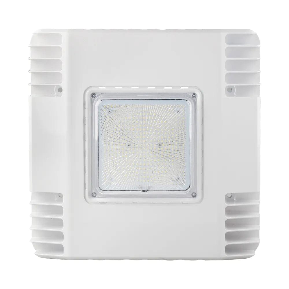 Industrial Area Lighting for Large Open Spaces150W LED Square Parking Garage Light - 5000K Daylight White - 120 Degree Beam - White Finish Industrial Area Lighting for Large Open Spaces150W LED Square Parking Garage Light - 5000K Daylight White - 120 Degree Beam - White Finish