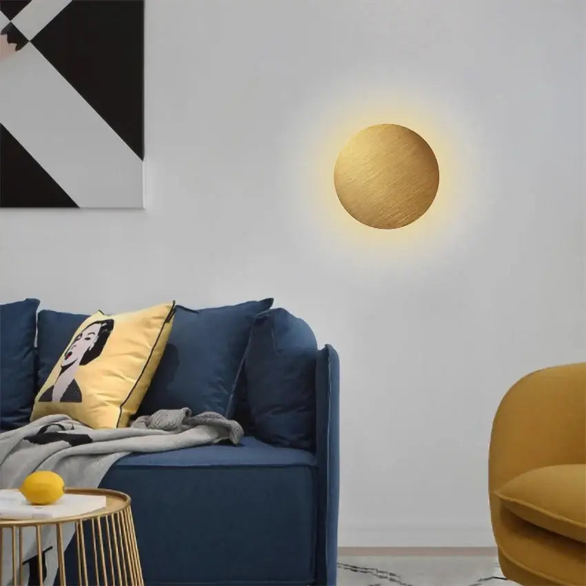 Lava Lamps with Scented Liquids for Aromatherapy AmbianceWall Lamp: Modern Copper Round