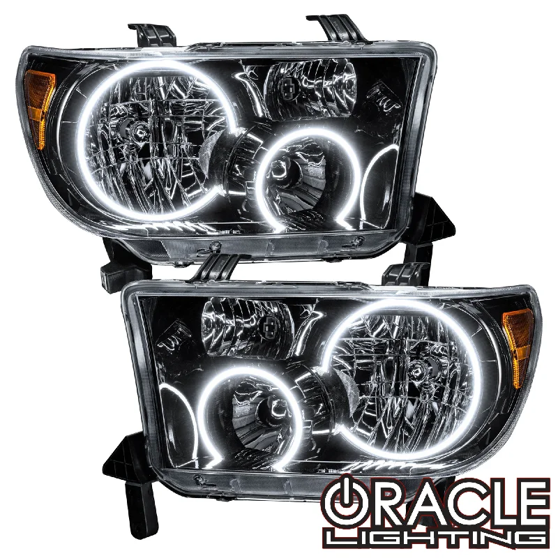 ORACLE Lighting 2007-2013 Toyota Tundra Pre-Assembled Halo Headlights - Black Housing