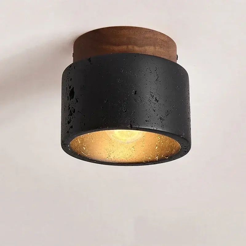 Lava Lamps for Sushi Bars to Add a Modern TwistBlack Travertine Ceiling Lamp