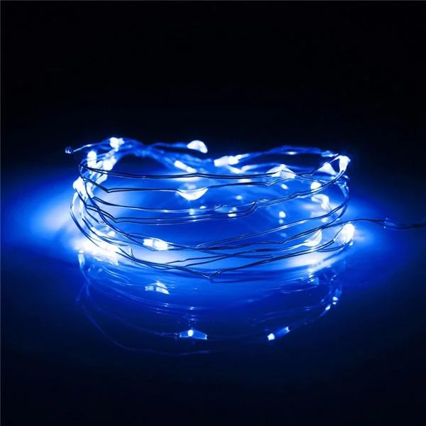 String Lights for Balcony Decoration7.5 FT | 20 LED Battery Operated Blue Fairy String Lights With Silver Wire String Lights for Balcony Decoration7.5 FT | 20 LED Battery Operated Blue Fairy String Lights With Silver Wire