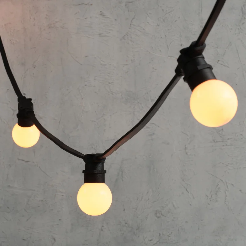 Waterproof String Lights for Patio DecorPlus Connect 5m 10 Warm White Connectable Festoon Lights Frosted Cap Black Cable Waterproof String Lights for Patio DecorPlus Connect 5m 10 Warm White Connectable Festoon Lights Frosted Cap Black Cable
