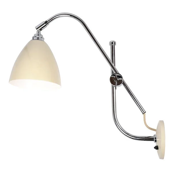 glass wall lamps with frosted glass for soft, diffused lightTask Wall Light - Cream