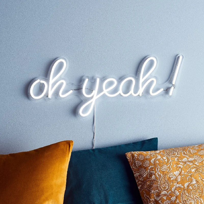 Solar - Powered String Lights for Energy - Saving BackyardsOh Yeah Neon Wall Light