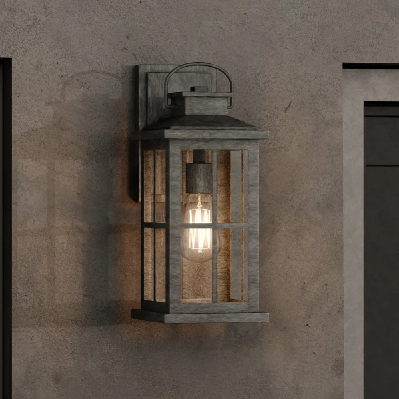 Industrial Lighting for Automotive Manufacturing PlantsUHP1294 Transitional Outdoor Wall Sconce 12''H x 5''W, Aged Pewter Finish, Anaheim Collection Industrial Lighting for Automotive Manufacturing PlantsUHP1294 Transitional Outdoor Wall Sconce 12''H x 5''W, Aged Pewter Finish, Anaheim Collection
