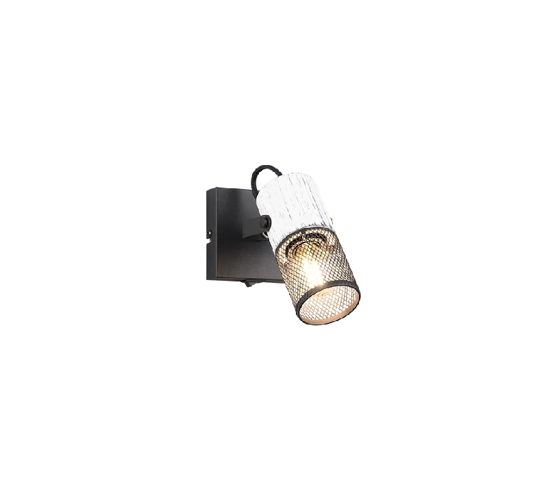 Tosh Wall Spotlight - Black/White