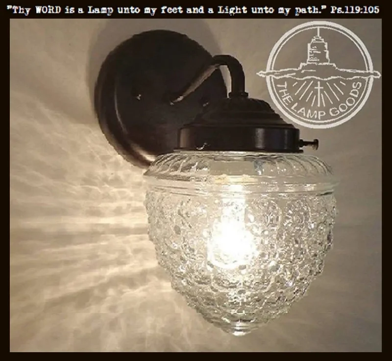Industrial Lighting for Chemical PlantsAcorn Glass Wall Sconce Light Fixture