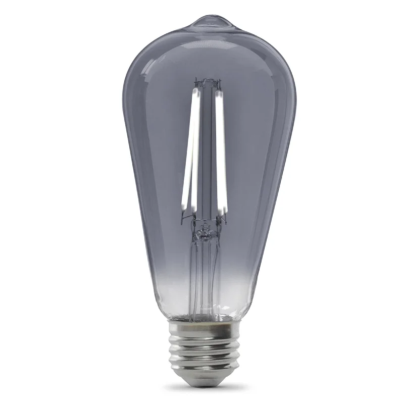 Edison light bulbs for barn lighting5.5W (25W Replacement) ST19 E26 Dimmable Straight Filament Smoke Glass Vintage Edison LED Light Bulb, Daylight Edison light bulbs for barn lighting5.5W (25W Replacement) ST19 E26 Dimmable Straight Filament Smoke Glass Vintage Edison LED Light Bulb, Daylight