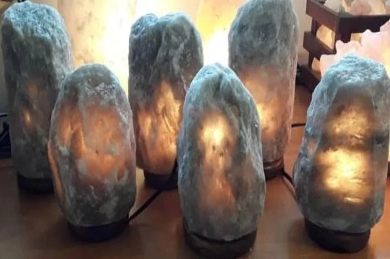 Salt Lamps with Adjustable Dimmer SwitchGrey salt lamps 2-3 kg