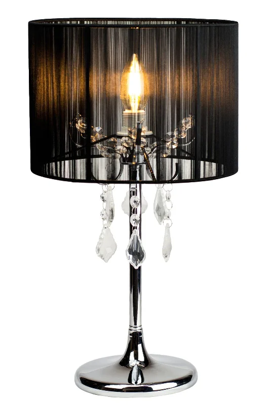 Lava Lamps for Middle - Eastern Restaurants to Enhance the DecorParis Table Lamp with Drum String Shade and Crystals Chrome Lava Lamps for Middle - Eastern Restaurants to Enhance the DecorParis Table Lamp with Drum String Shade and Crystals Chrome