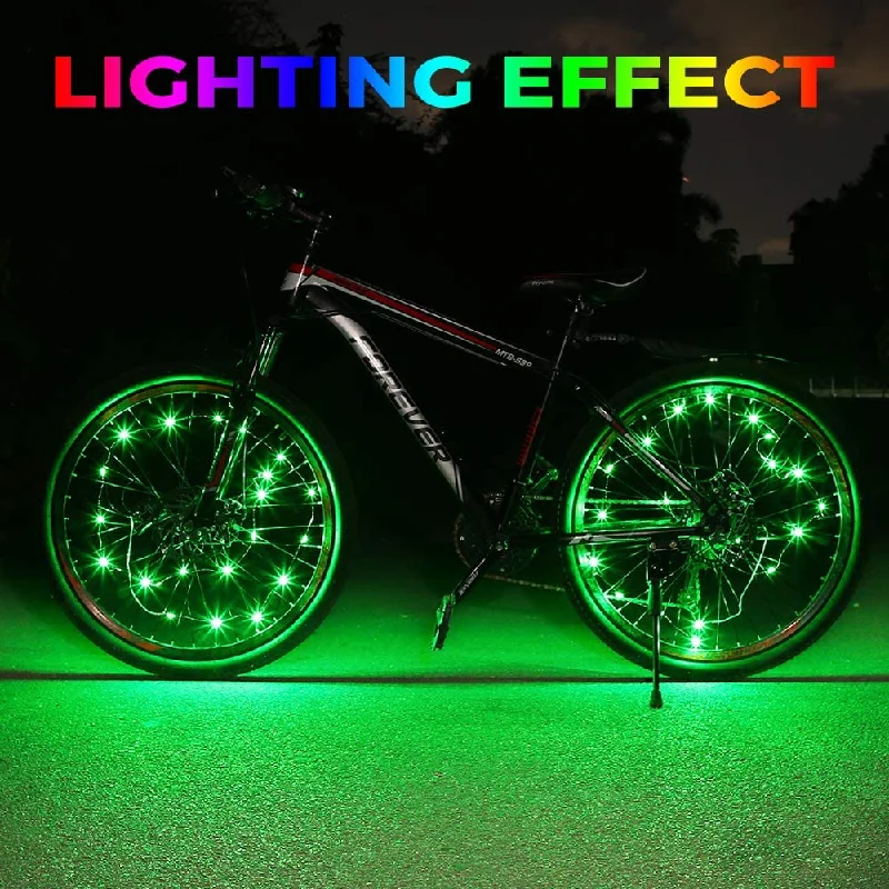 String Lights with Edison Bulbs for Rustic AmbianceSuper Bright Bicycle Wheel Light Spring (2 Tire Green) String Lights with Edison Bulbs for Rustic AmbianceSuper Bright Bicycle Wheel Light Spring (2 Tire Green)