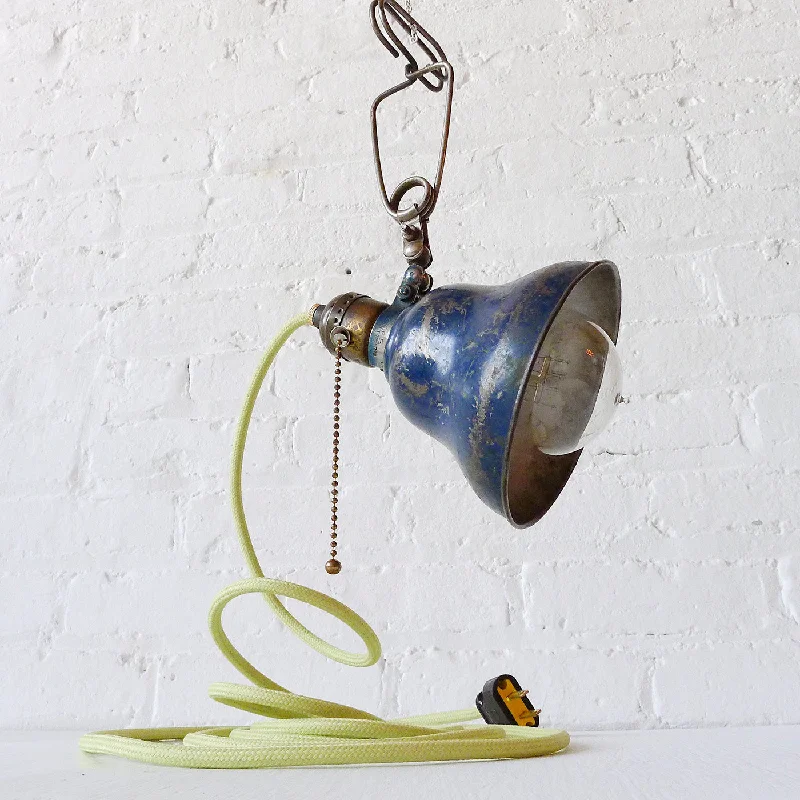 Lava Lamps for Graduation Party Venues to Make it More MemorableVintage Industrial Navy Blue Bell Shade Clip Clamp Light w/ Pastel Green Cloth Cord Lava Lamps for Graduation Party Venues to Make it More MemorableVintage Industrial Navy Blue Bell Shade Clip Clamp Light w/ Pastel Green Cloth Cord