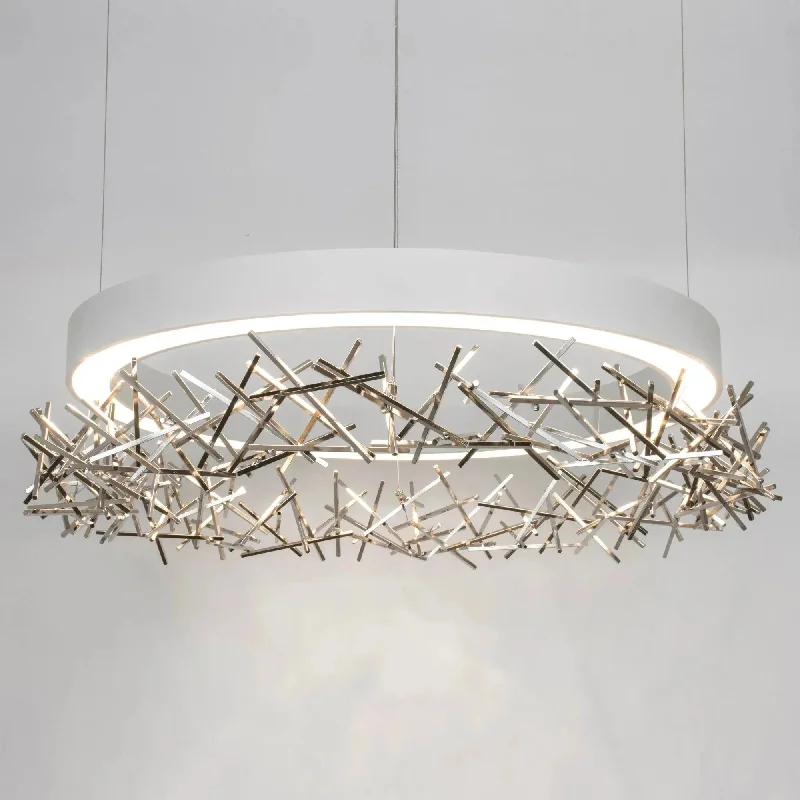 Halo Criss Cross Chandelier