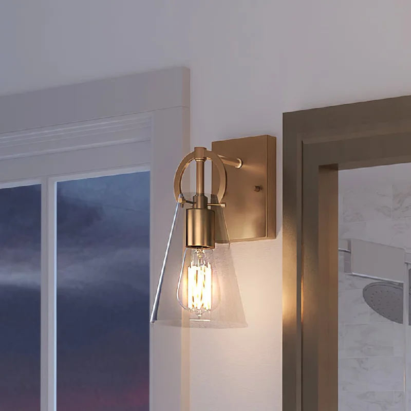 Shock - Resistant Industrial Lighting for Vibrating Machinery AreasUEX2544 New Traditional Wall Sconce 11''H x 4.75''W, Native Brass Finish, Irvine Collection Shock - Resistant Industrial Lighting for Vibrating Machinery AreasUEX2544 New Traditional Wall Sconce 11''H x 4.75''W, Native Brass Finish, Irvine Collection