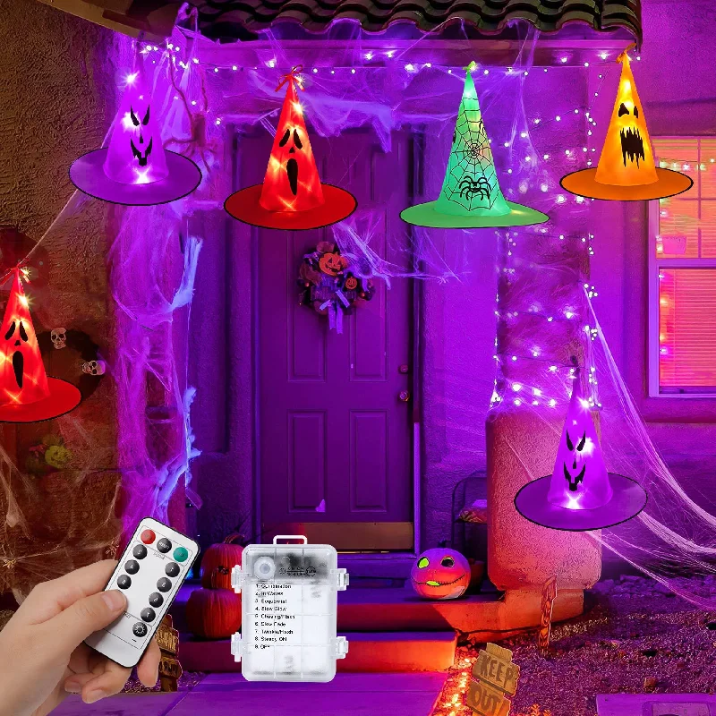Fairy String Lights for Bedroom DecorHalloween Witch Hat String Light for Outdoor Garden Patio Tree Fairy String Lights for Bedroom DecorHalloween Witch Hat String Light for Outdoor Garden Patio Tree