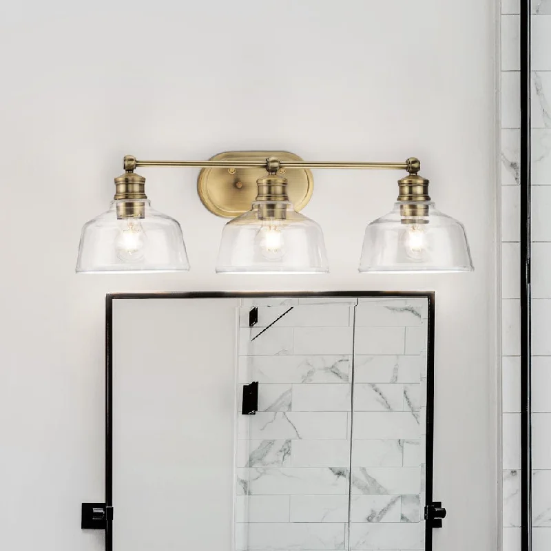 Industrial Lighting for Automotive Manufacturing PlantsUHP4877 Vintage Indoor Bath Light, 8''H x 9"W x 26-1/2''D, Vintage Brass Finish, Lubbock Collection Industrial Lighting for Automotive Manufacturing PlantsUHP4877 Vintage Indoor Bath Light, 8''H x 9"W x 26-1/2''D, Vintage Brass Finish, Lubbock Collection
