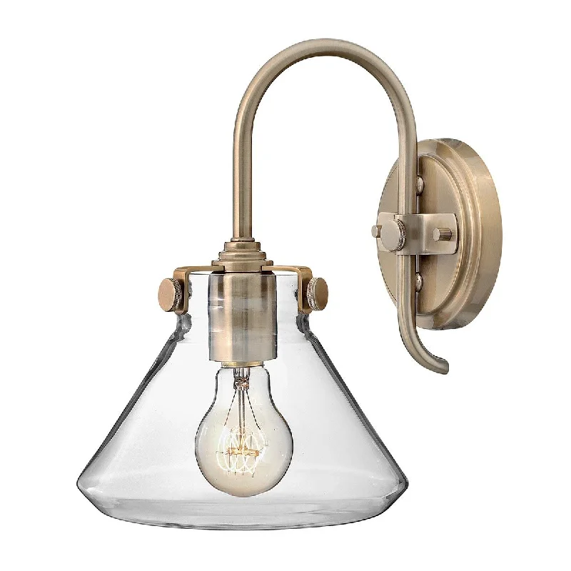 victorian style wall lamps with intricate metalwork for traditional entrywaysCongress 1 Light Wall Light With Various Styles - Brushed Caramel/Chrome IP20 E27