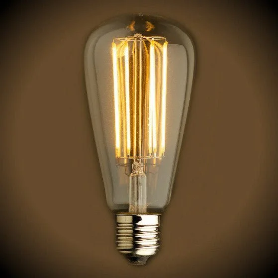 Decorative Edison light bulbs for restaurantsLED Filament Edison Light Bulb - ST21 Vintage - 4 Watt - Amber - 2200K Decorative Edison light bulbs for restaurantsLED Filament Edison Light Bulb - ST21 Vintage - 4 Watt - Amber - 2200K