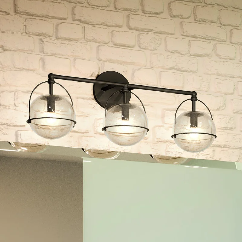 Industrial Pendant Lighting for Machine ShopsUEX2715 Industrial Bath Light 10''H x 24''W, Matte Black Finish, Charlotte Collection Industrial Pendant Lighting for Machine ShopsUEX2715 Industrial Bath Light 10''H x 24''W, Matte Black Finish, Charlotte Collection