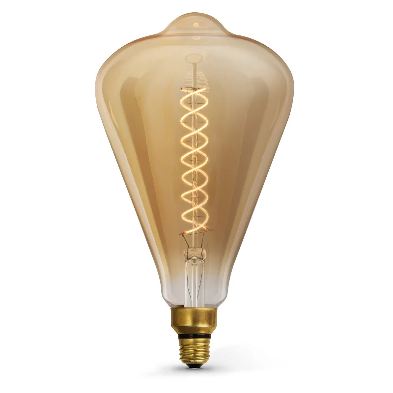 Edison light bulbs for barn lighting6.5W (60W Replacement) ST52 E26 Dimmable Spiral Filament Amber Glass Vintage Edison LED Light Bulb, Warm Light Edison light bulbs for barn lighting6.5W (60W Replacement) ST52 E26 Dimmable Spiral Filament Amber Glass Vintage Edison LED Light Bulb, Warm Light