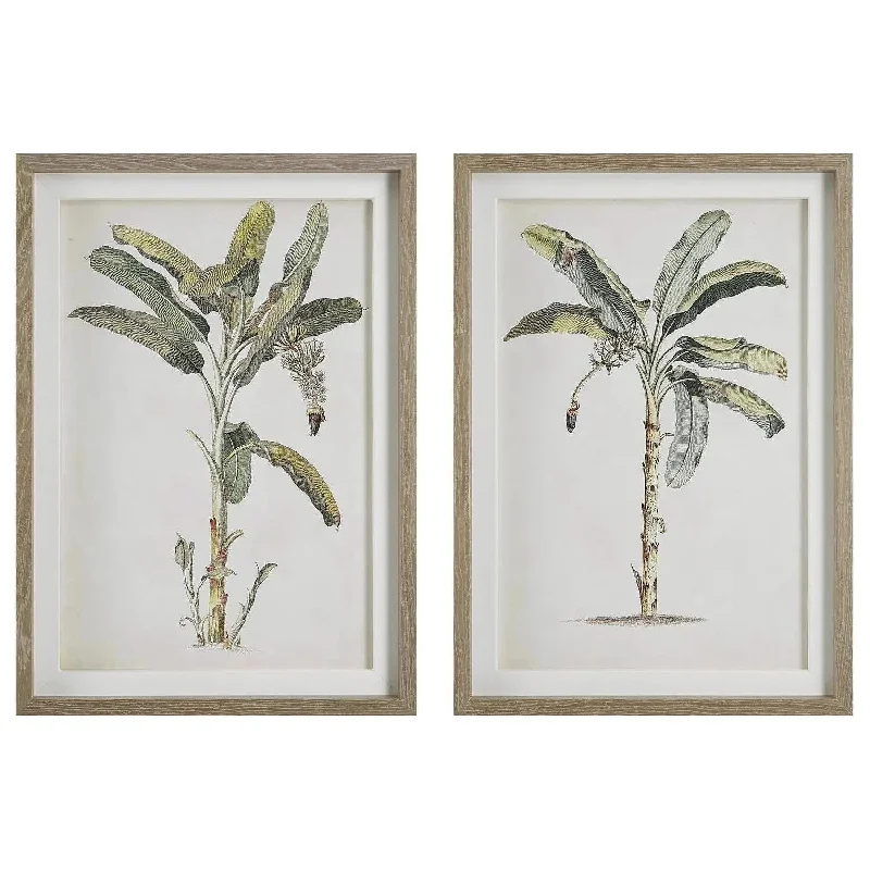Banana Palm Framed Prints, Set/2