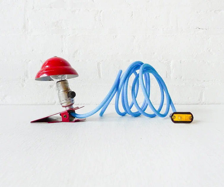 Lava Lamps for Pet Stores to Make the Environment More Inviting30% SALE Industrial Night Light Mini Red Vintage Clip Lamp with Sky Blue Textile Cord Lava Lamps for Pet Stores to Make the Environment More Inviting30% SALE Industrial Night Light Mini Red Vintage Clip Lamp with Sky Blue Textile Cord
