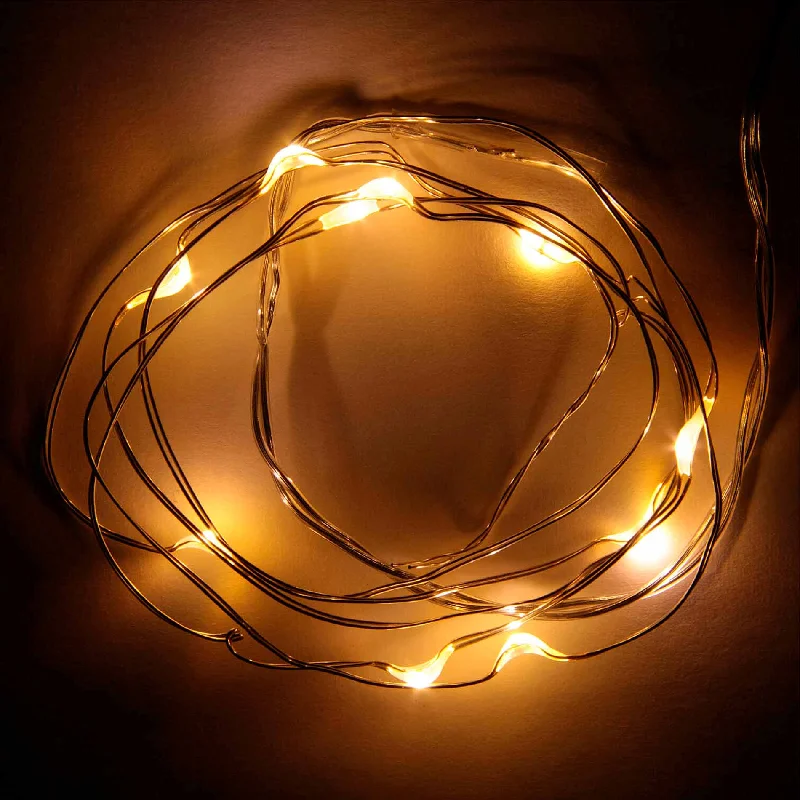 Twinkling String Lights for a Magical AtmosphereBattery-operated String Lights - 1 meter - Warm White - 20 LED Lights Twinkling String Lights for a Magical AtmosphereBattery-operated String Lights - 1 meter - Warm White - 20 LED Lights