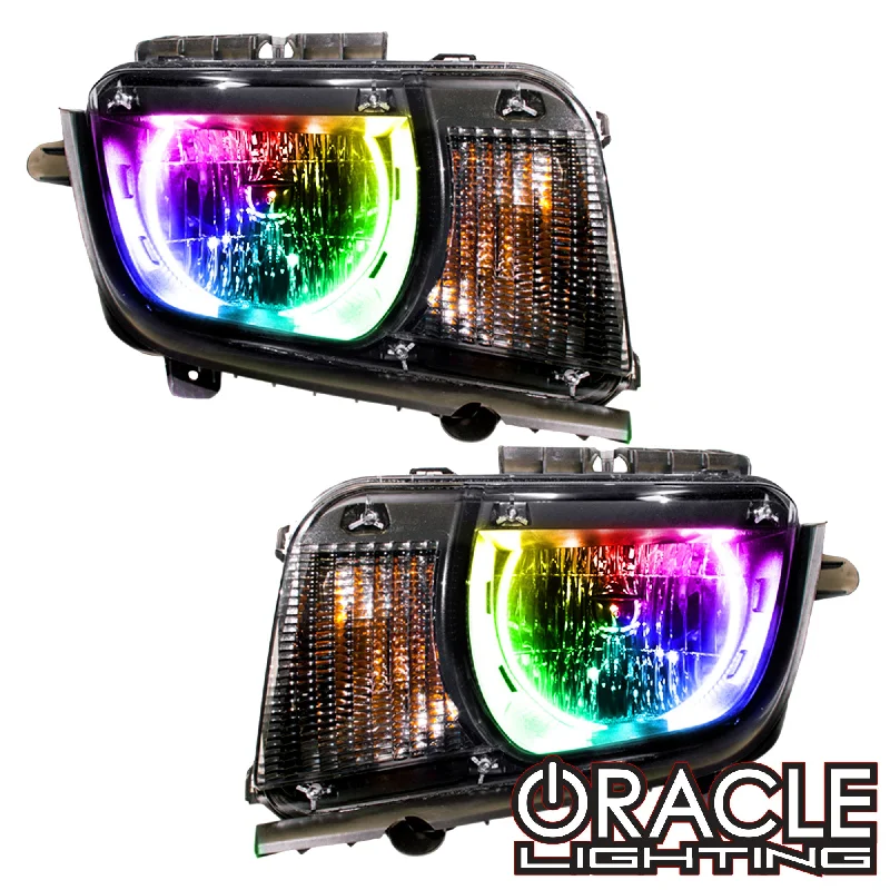 ORACLE Lighting 2010-2013 Chevrolet Camaro Non RS Pre-Assembled Headlights - Dynamic ColorSHIFT