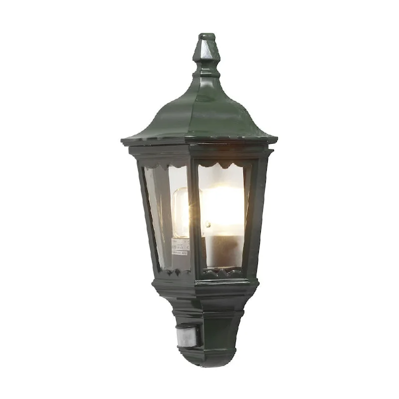 art deco wall lamps with geometric patterns for a retro - inspired bathroomFirenze Sensor Wall Light Green/Black/White E27 IP43