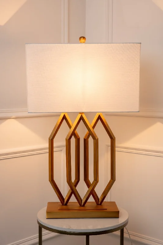 Pink Himalayan Salt Lamps for a Soothing HueTribeca Metal Table Lamp