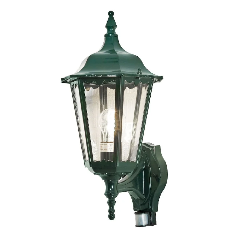Firenze Up Light PIR Green/Black/White E27 IP44